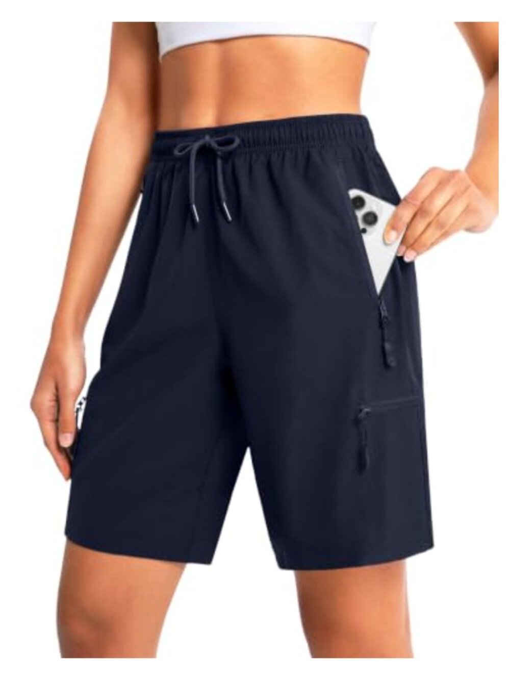 Women's Hiking Cargo Shorts Lightweight Stretch Quick Dry Athletic Golf Travel